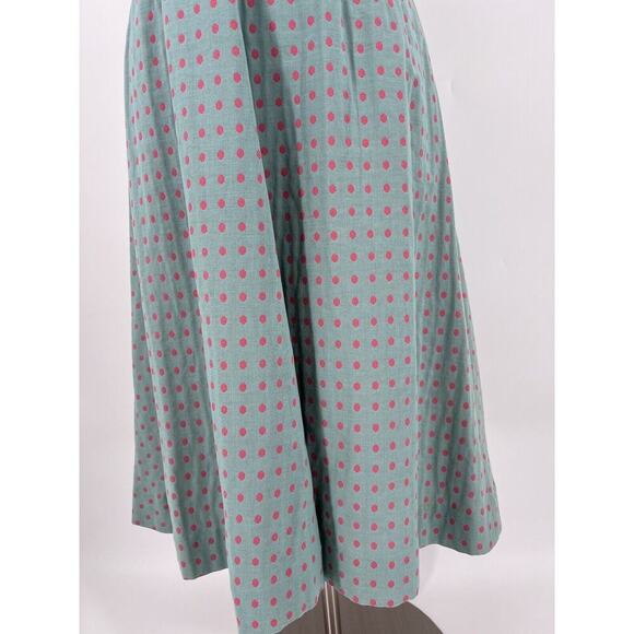 J. Peterman Blue and Pink Midi Dress - Picture 4 of 13